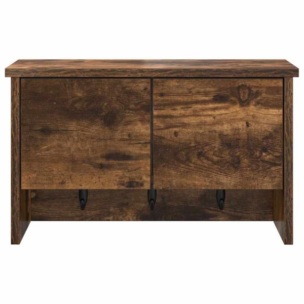 Wandmontierter Kleiderständer Räuchereiche 50 x 20 x 30 cm