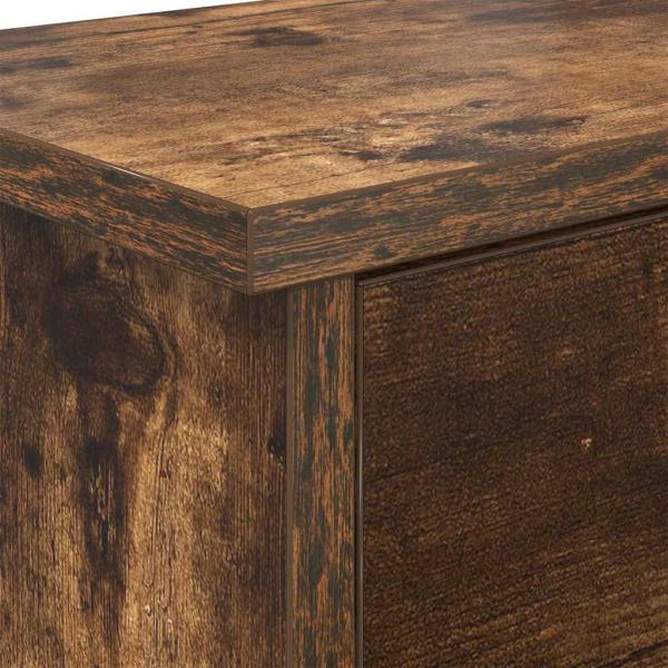 Wandmontierter Kleiderständer Räuchereiche 50 x 20 x 30 cm