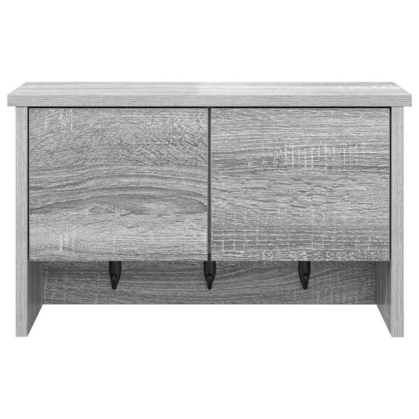 Wandmontierter Kleiderständer Grau Sonoma 50 x 20 x 30 cm