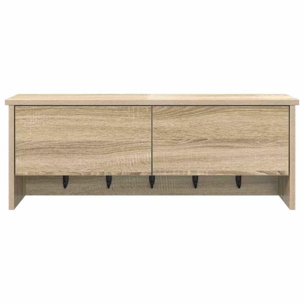 Wandmontierter Kleiderständer Sonoma Eiche 80 x 20 x 30 cm