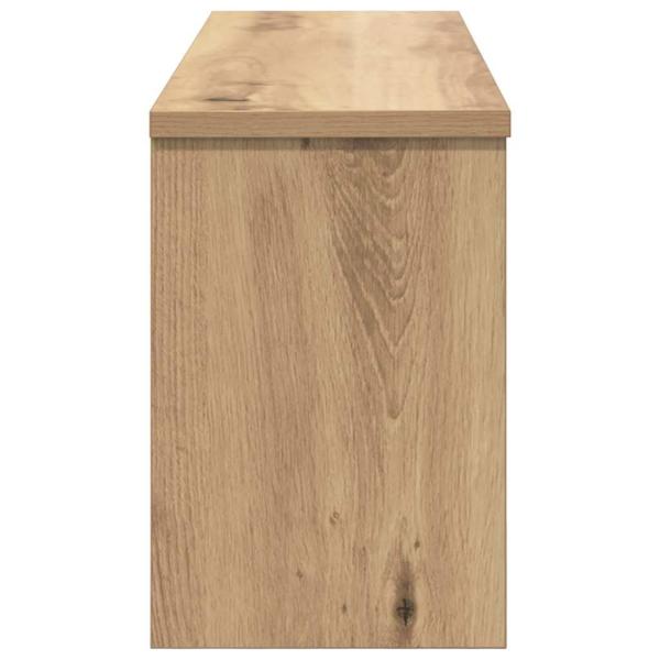 Wandmontierter Kleiderständer mit Regal Wandmontiert mit Speicher mit Tür Eiche handwerklich