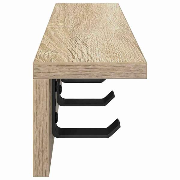 Wandmontierter Kleiderständer Sonoma Eiche 40 x 10.5 x 10.5 cm