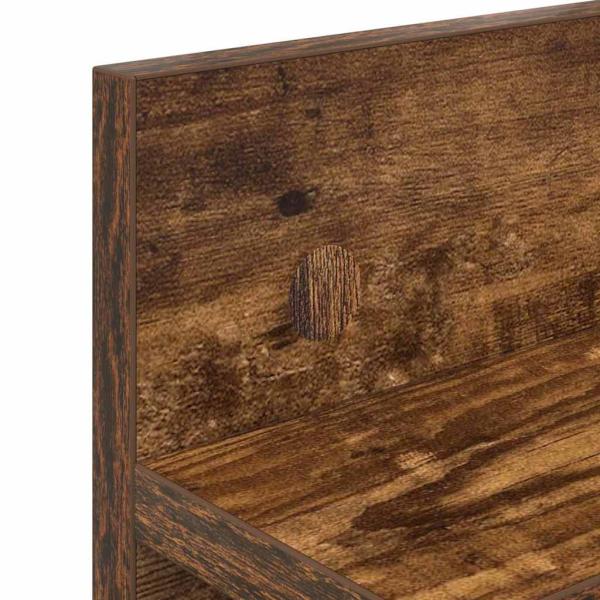 Wandmontierter Kleiderständer Räuchereiche 40 x 10.5 x 18 cm