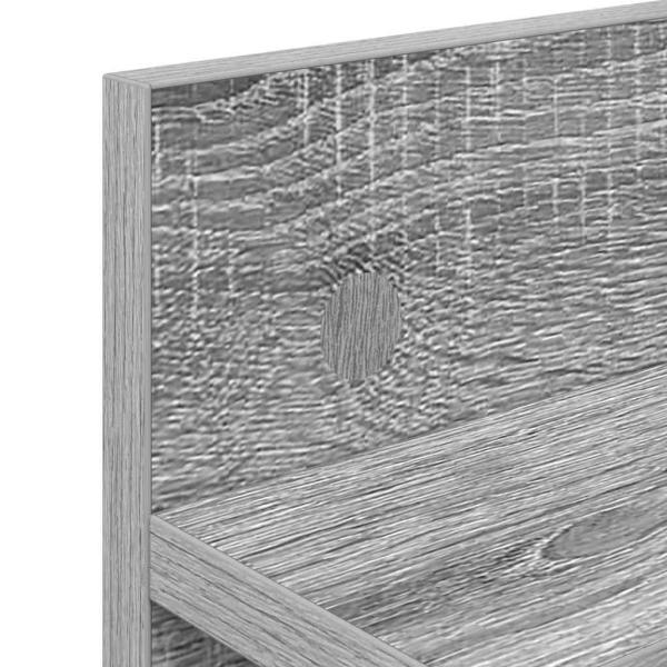 Wandmontierter Kleiderständer Grau Sonoma 40 x 10.5 x 18 cm