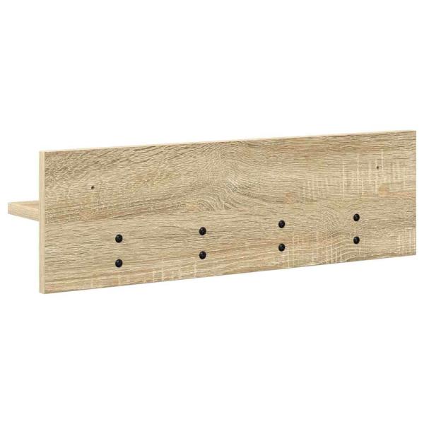 Wandmontierter Kleiderständer Sonoma Eiche 60 x 10.5 x 18 cm