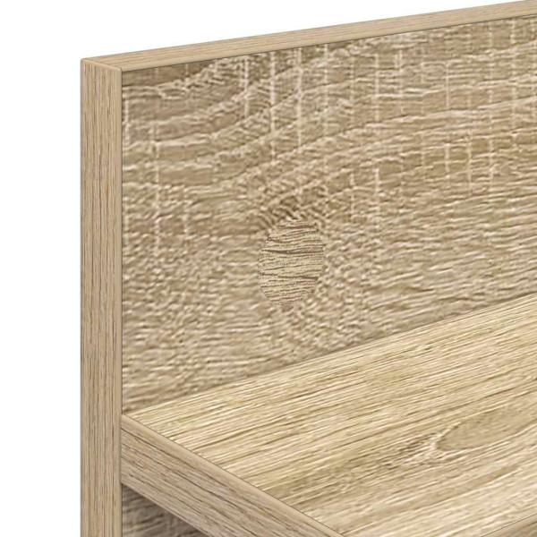 Wandmontierter Kleiderständer Sonoma Eiche 60 x 10.5 x 18 cm