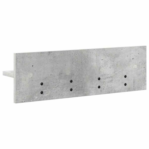 Wandmontierter Kleiderständer Betongrau 60 x 10.5 x 18 cm