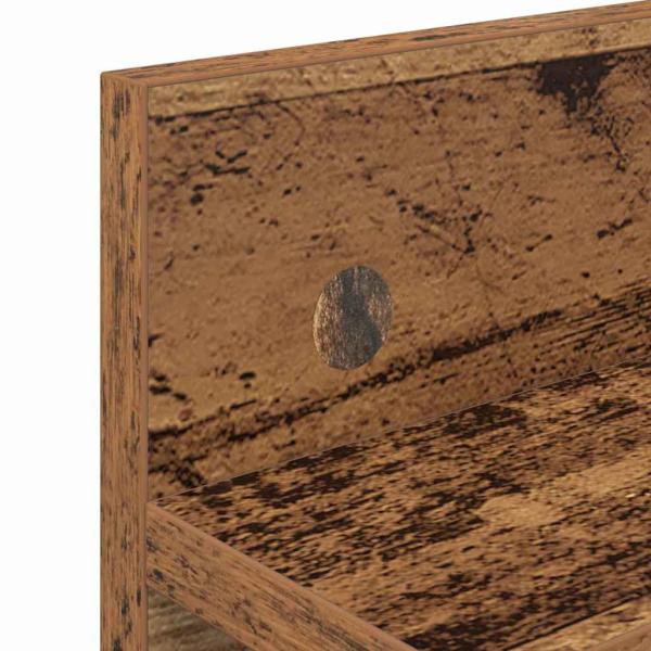 Wandmontierter Kleiderständer Altholz 60 x 10.5 x 18 cm