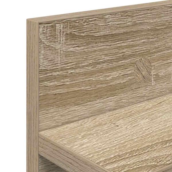 Wandmontierter Kleiderständer Sonoma Eiche 100 x 10.5 x 18 cm