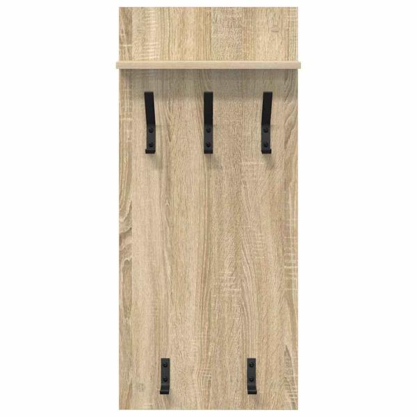 Wandmontierter Kleiderständer Sonoma Eiche 90 x 40 x 10 cm