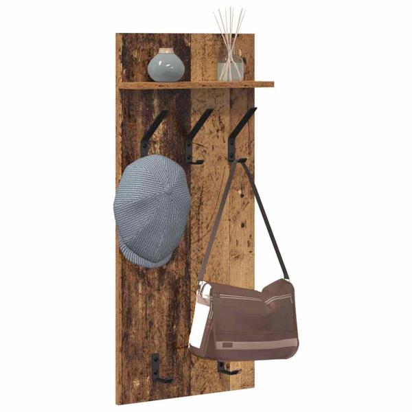 Wandmontierter nachttisch Wandhalterung Altholz 40 x 10 x 90 cm
