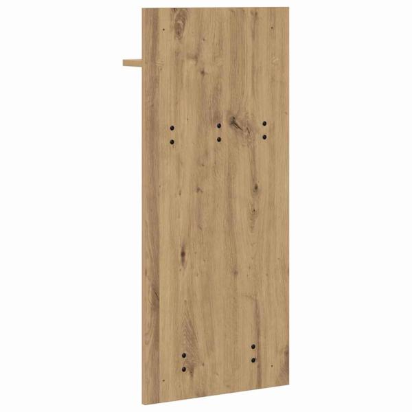 Wandmontierter Kleiderständer mit Regal Wandmontiert Eiche handwerklich