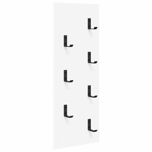 Wandmontierter Kleiderständer Weiß 30 x 1.5 x 80 cm