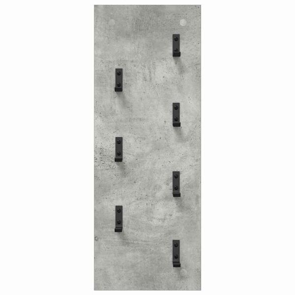 Wandmontierter Kleiderständer Betongrau 30 x 1.5 x 80 cm