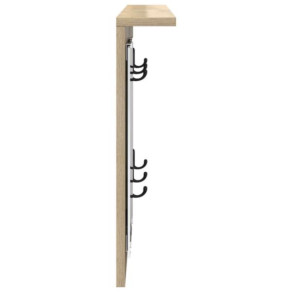 Wandmontierter Kleiderständer Sonoma Eiche 85 x 10 x 45 cm