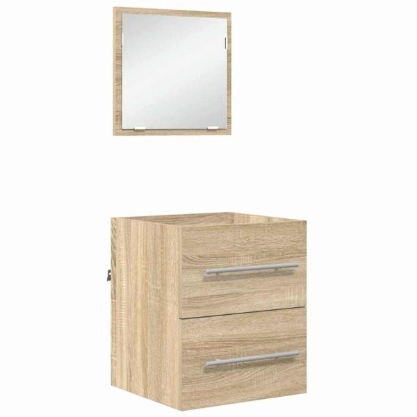 Badezimmer Schrank Sonoma Eiche 41 x 38,5 x 48 cm Holzwerkstoff