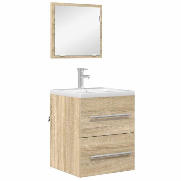Badezimmer Schrank Sonoma Eiche 41 x 38,5 x 48 cm Holzwerkstoff