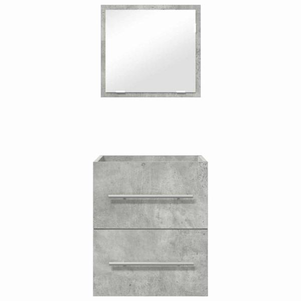 Badezimmer Schrank Betongrau 41 x 38,5 x 48 cm Holzwerkstoff