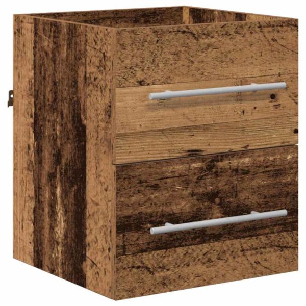 Badezimmer Schrank Altes Holz 41 x 38,5 x 48 cm Holzwerkstoff