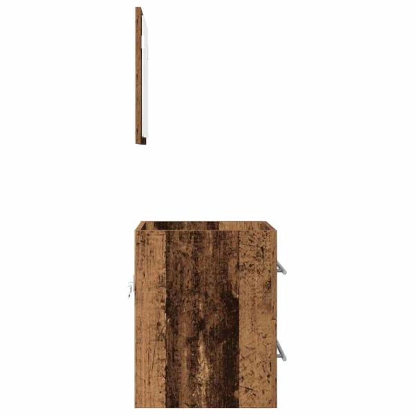 Badezimmer Schrank Altes Holz 41 x 38,5 x 48 cm Holzwerkstoff