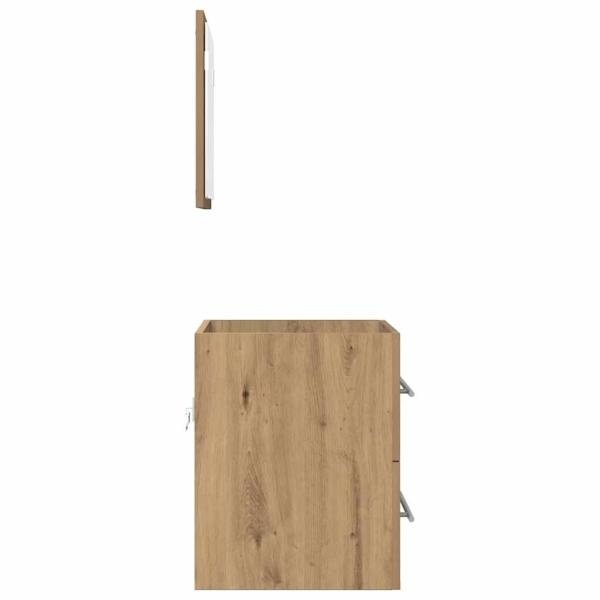 Badezimmer Schrank Handwerklich gefertigter Eichenholz