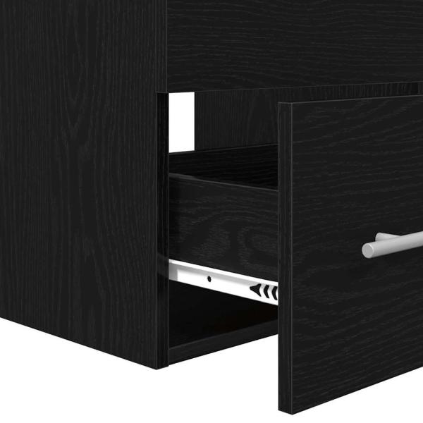 Badezimmer Schrank Schwarz Eiche 41 x 38,5 x 48 cm