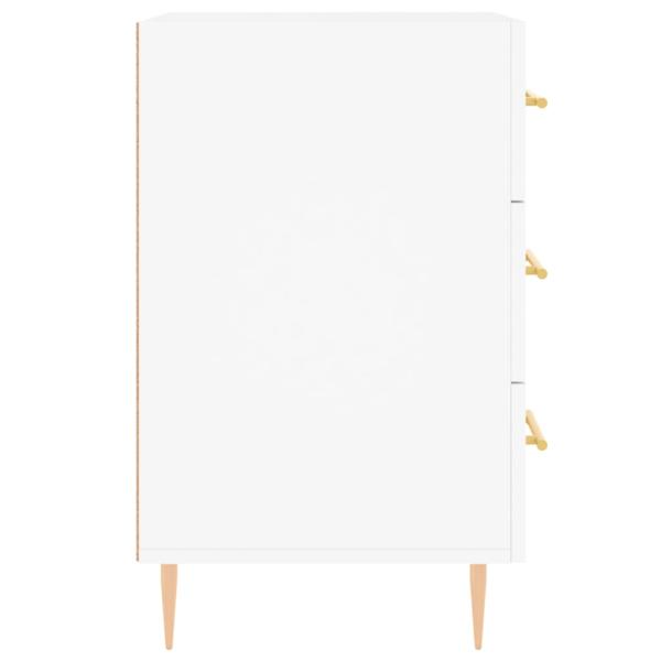 Nachttisch Weiß 40x40x66 cm Holzwerkstoff