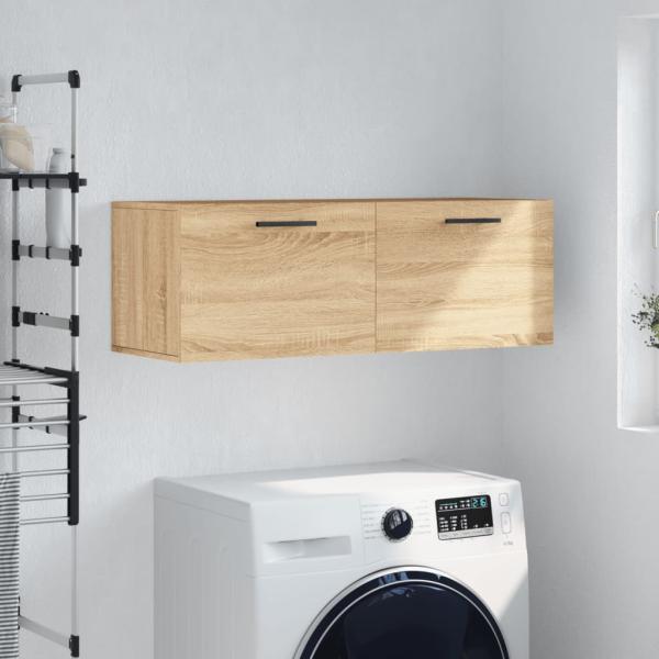 ARDEBO.de - Wandschrank Sonoma-Eiche 100x36,5x35 cm Holzwerkstoff