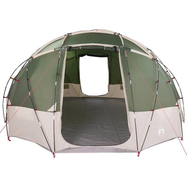 ARDEBO.de - Kuppelzelt mit Dach mit Speicher Grün 475 x 475 x 235 cm Taft