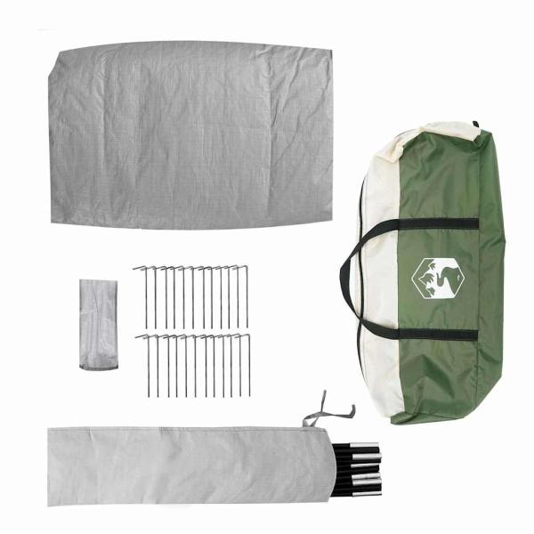 Zelt mit Dach Grün Mittel Polyester und Fiberglas