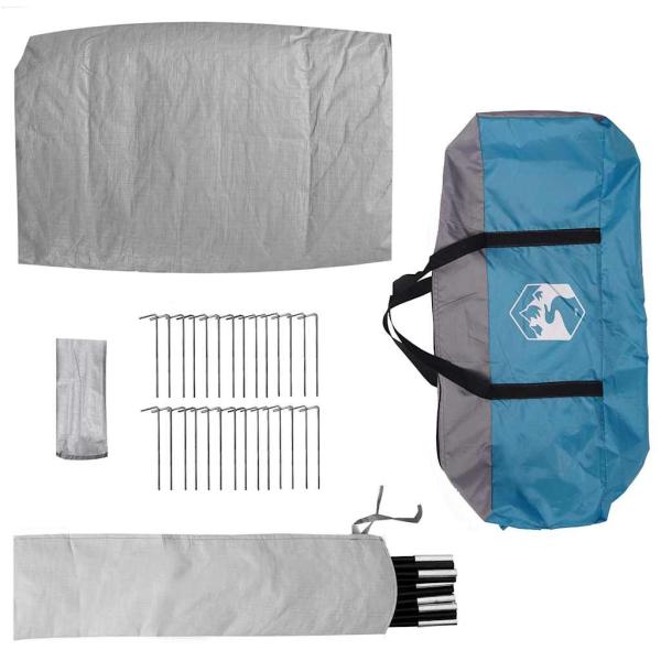Zelt mit Dach Blau Mittel Polyester