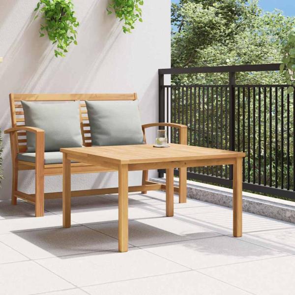 Couchtisch Braun 85 x 85 x 45 cm Massives Teakholz