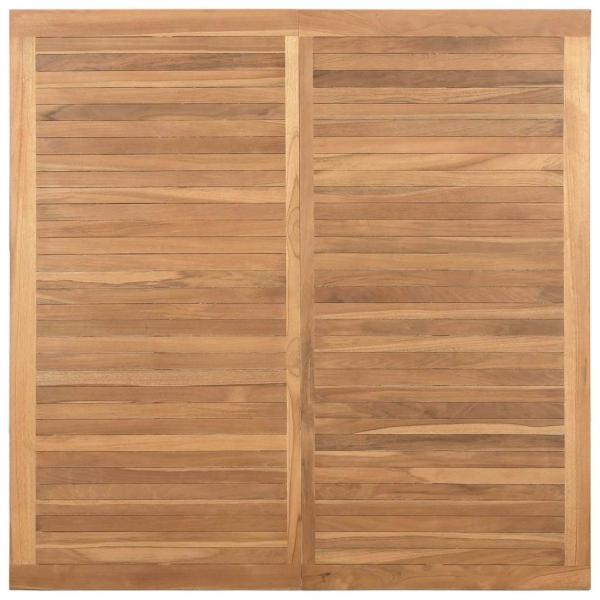 Couchtisch Braun 110 x 110 x 45 cm Massives Teakholz