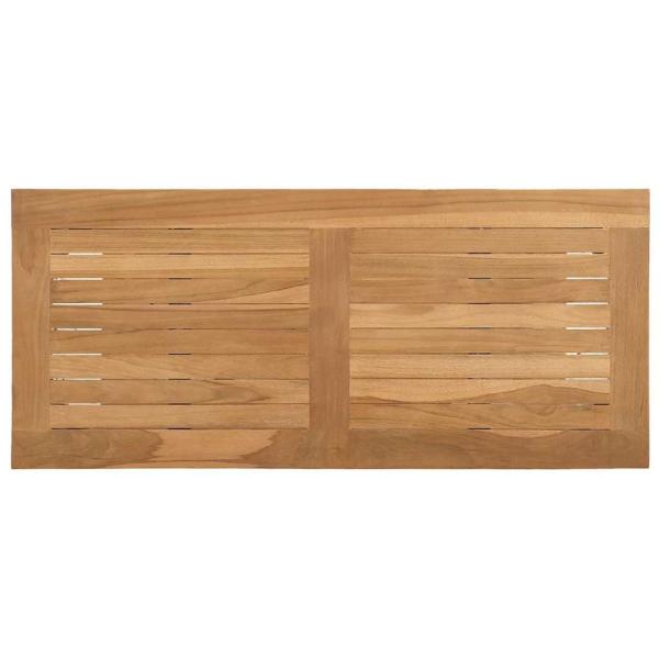 Konsolentisch Braun 85 x 35 x 75 cm Massives Teakholz