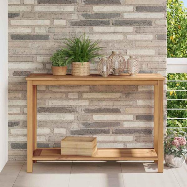 ARDEBO.de - Konsolentisch Braun 110 x 40 x 45 cm Massives Teakholz