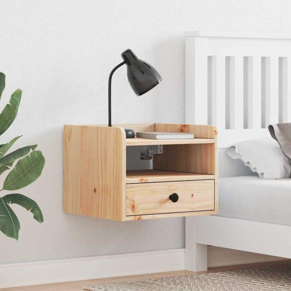 ARDEBO.de - Nachttische 2 pcs Braun 38 x 36 x 29,5 cm Massivkiefer