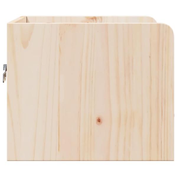 Nachttische 2 pcs Braun 38 x 36 x 29,5 cm Massivkiefer