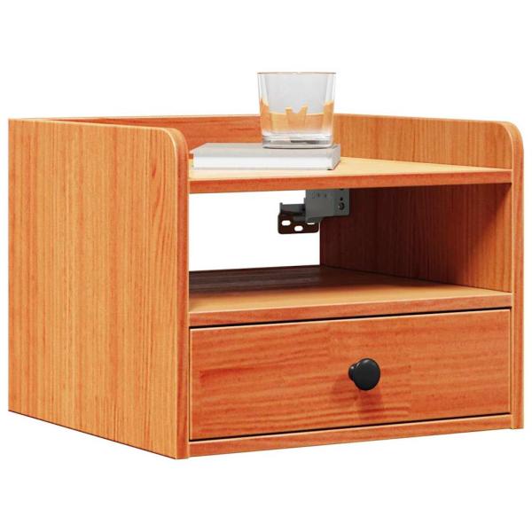Nachttische 2 pcs Wachsbraun 38 x 36 x 29,5 cm Massivkiefer