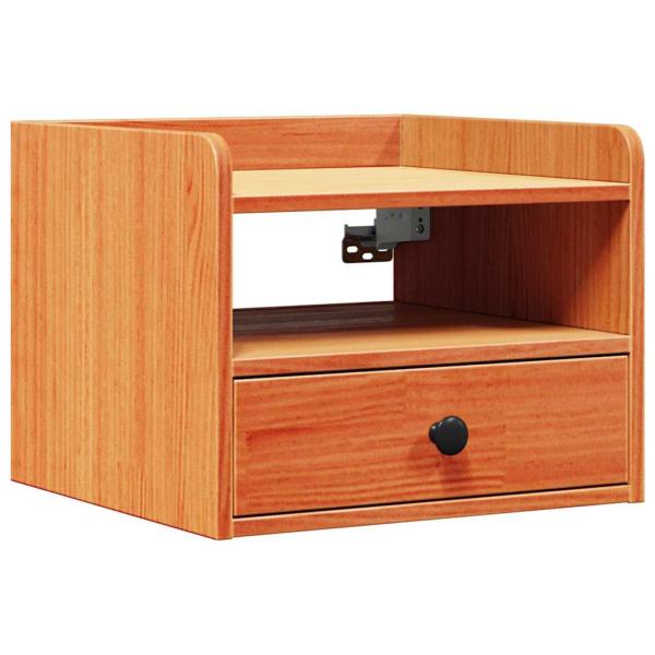 Nachttische 2 pcs Wachsbraun 38 x 36 x 29,5 cm Massivkiefer