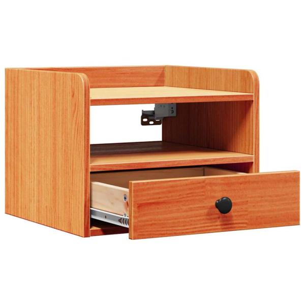 Nachttische 2 pcs Wachsbraun 38 x 36 x 29,5 cm Massivkiefer