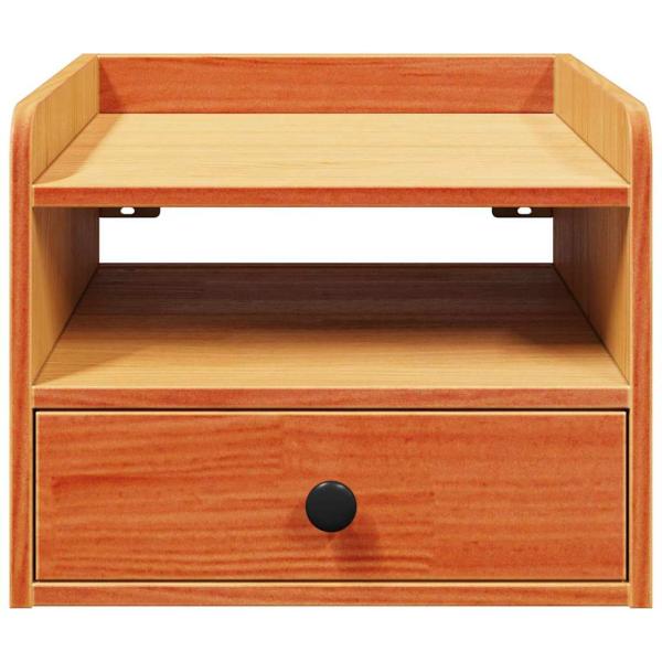 Nachttische 2 pcs Wachsbraun 38 x 36 x 29,5 cm Massivkiefer