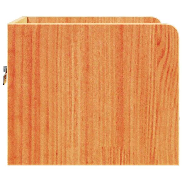 Nachttische 2 pcs Wachsbraun 38 x 36 x 29,5 cm Massivkiefer