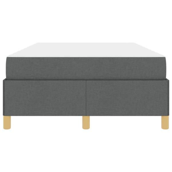 Boxspringbett Dunkelgrau und Weiß und Dunkelgrau 120 x 200 cm