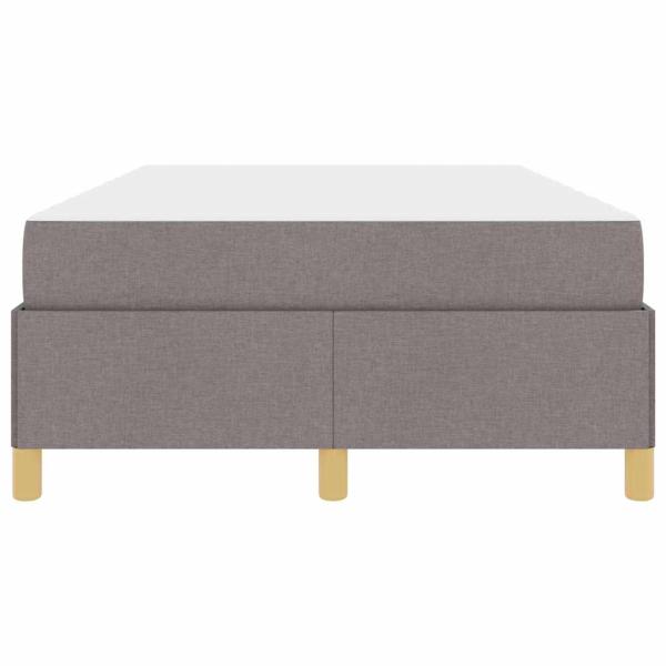 Boxspringbett Sonstiges Taupe und Weiß 120 x 200 cm Stoff