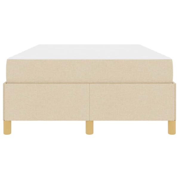 Boxspringbett Sonstiges Creme und Weiß 120 x 200 cm Stoff