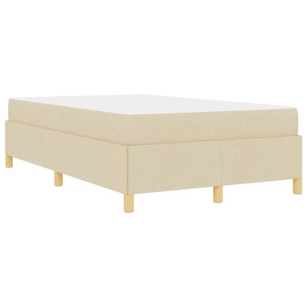 Boxspringbett Sonstiges Creme und Weiß 120 x 200 cm Stoff
