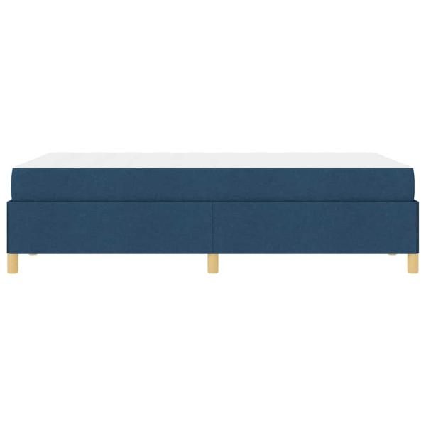 Boxspringbett Sonstiges Blau und Weiß 120 x 200 cm Stoff