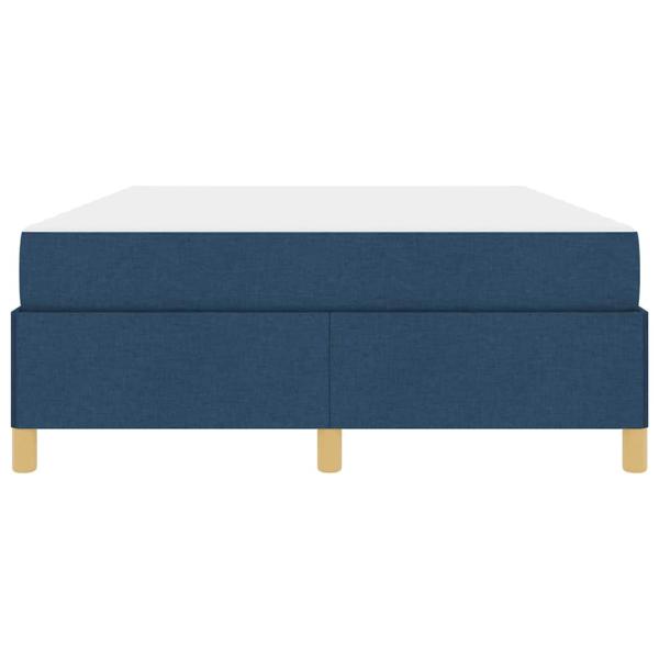 Boxspringbett Sonstiges Blau und Weiß 160 x 200 cm Stoff