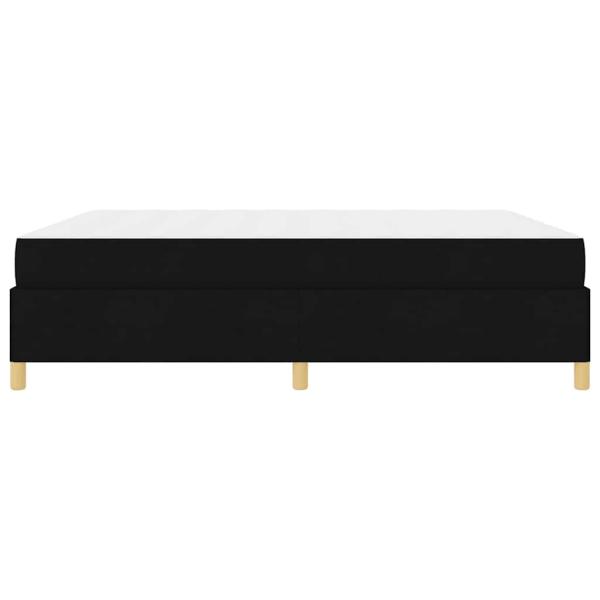 Boxspringbett Schwarz und Weiß und Schwarz 180 x 200 cm Stoff