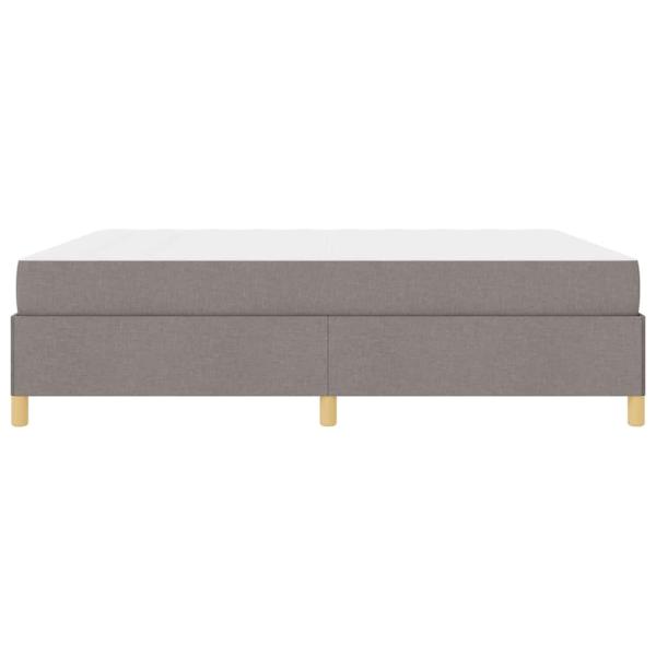 Boxspringbett Sonstiges Taupe und Weiß 180 x 200 cm Stoff